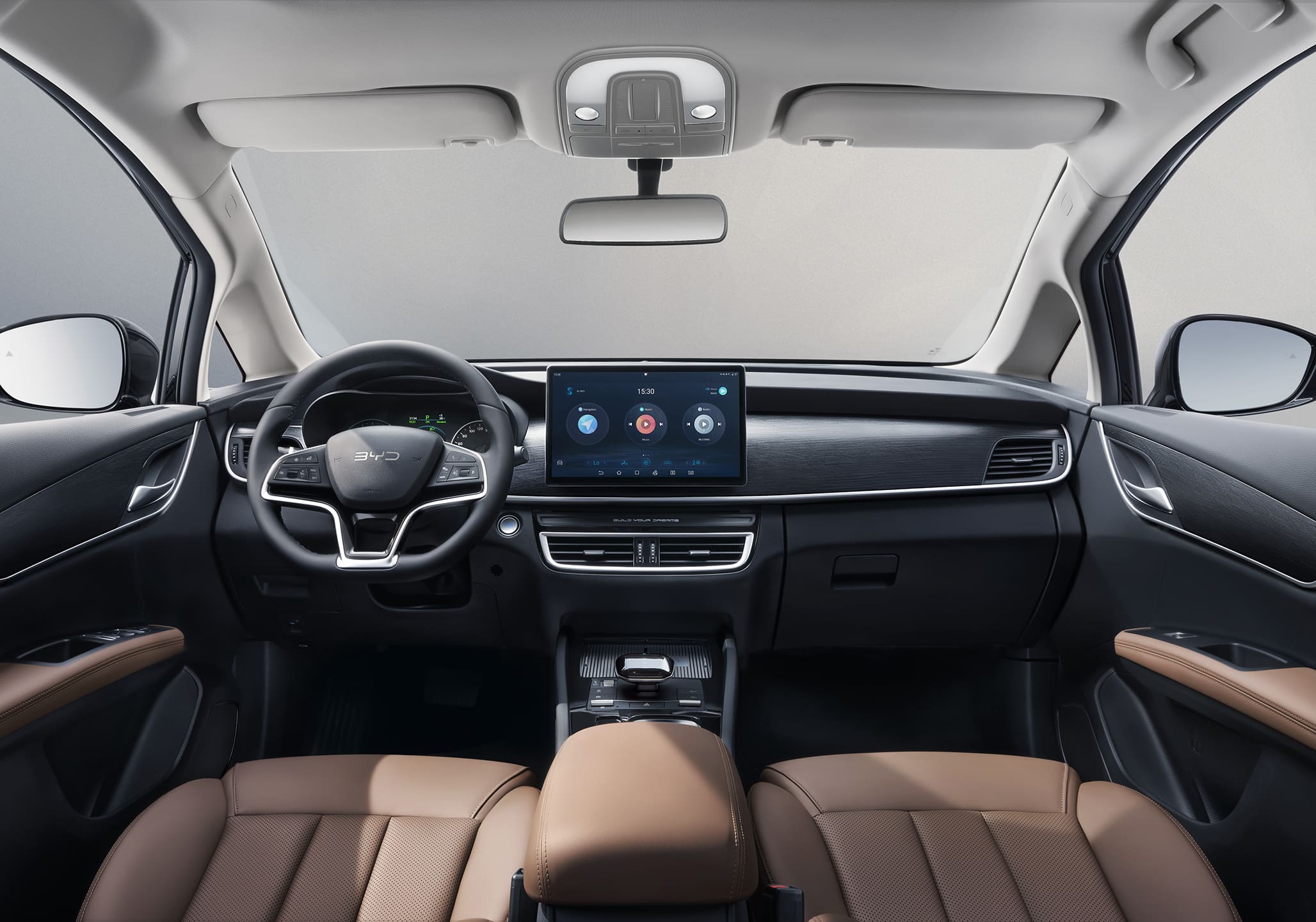 BYD Võ Văn Kiệt - Nội thất BYD M6 kết hợp giữa yếu tố thẩm mỹ và kỹ thuật đầy khéo léo, nâng tầm không gian bên trong xe lên một đẳng cấp mới của sự sang trọng và tinh tế.