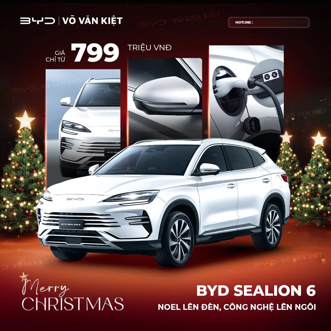 Giá Xe BYD Sealion 6 Lăn Bánh & Khuyến Mãi Mới Nhất – Ưu Đãi "Khủng" Tại BYD Võ Văn Kiệt